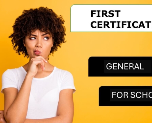 First Certificate general o schools
